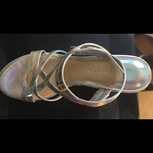 Gianni Bini strappy wedges with cork bottoms